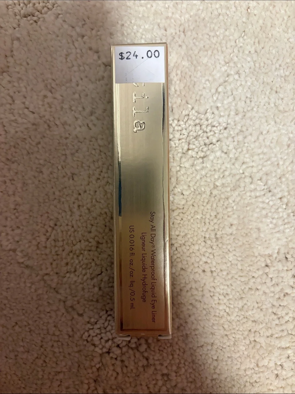 Stila Metallic Gold Liquid Eyeliner Dark Brown